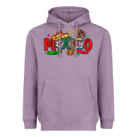 Lavender colorful mexico collage Heavyweight Hoodie - LillyAllenDesigns
