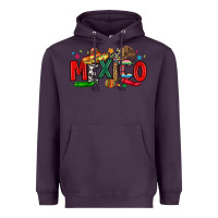 Plum colorful mexico collage Heavyweight Hoodie - LillyAllenDesigns