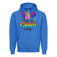 True Royal 100 days of cray cray Zipper Hoodie - MaliasSmallBusiness