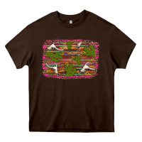Chocolate Brown cinco de mayo bullskull and cactus Heavy Core Tee - Artiststas