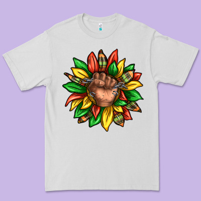 Premium Tee black history sunflower