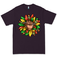 Plum black history sunflower Premium Tee - texasbilliewilder