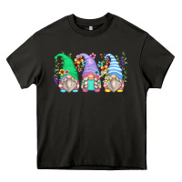 Asphalt floral gnomes Heavy Core Tee - Zillion Design Studio