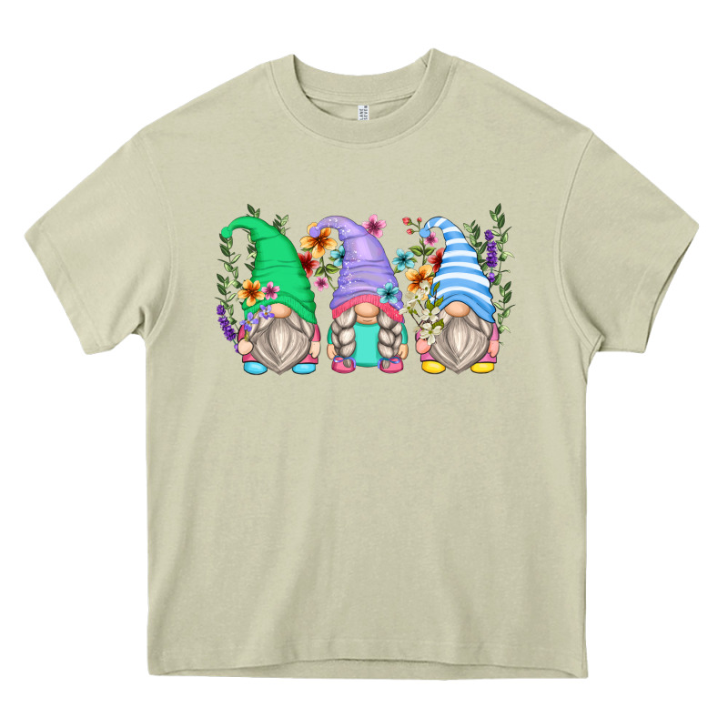 Floral Gnomes Heavy Core Tee by Zillion Design Studio | Teevron