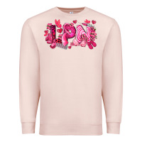Pale Pink lpn breast cancer certified nursing assistant Premium Sweatshirt - LillyAllenDesigns