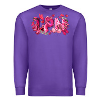 Purple lpn breast cancer certified nursing assistant Premium Sweatshirt - LillyAllenDesigns