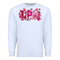 White lpn breast cancer certified nursing assistant Premium Sweatshirt - LillyAllenDesigns