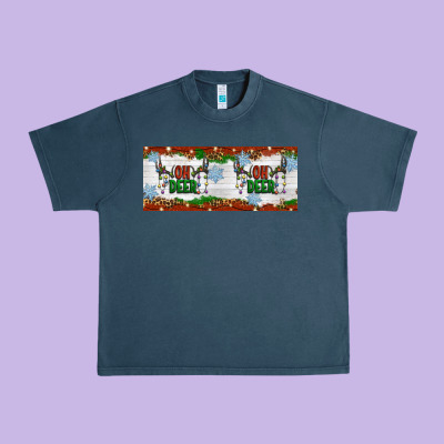 Oh Deer Christmas Urban Heavy Tee Designed By Artiststas