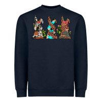 Navy leopard cowhide turquoise cactus bunny's Heavyweight Sweatshirt - JahusDesignShop