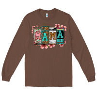 Chestnut license letters floral mama Long Sleeve Tee - Jasminsmagicworld