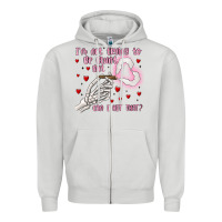Dove Grey not to be blunt but can i hit Zipper Hoodie - MaliasSmallBusiness