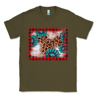 Army Green Christmas gemstone leopard background Classic Tee - AdoDesignShop