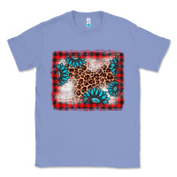 Colony Blue Christmas gemstone leopard background Classic Tee - AdoDesignShop