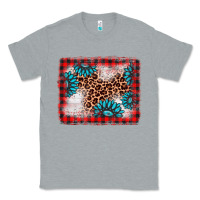 Heather Grey Christmas gemstone leopard background Classic Tee - AdoDesignShop
