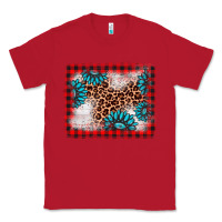 Red Christmas gemstone leopard background Classic Tee - AdoDesignShop