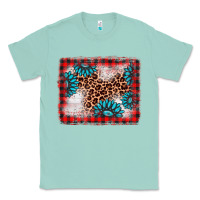 Seafoam Christmas gemstone leopard background Classic Tee - AdoDesignShop