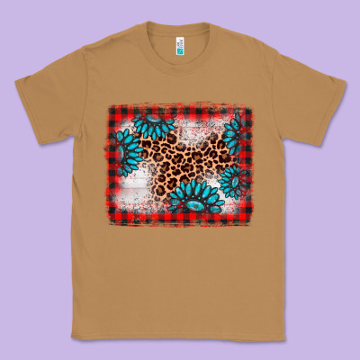 Christmas Gemstone Leopard Background Classic Tee Designed By Adodesignshop