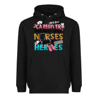 Black caregiver because nurses need heroes Heavyweight Hoodie - LillyAllenDesigns