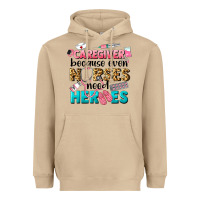 Mushroom caregiver because nurses need heroes Heavyweight Hoodie - LillyAllenDesigns