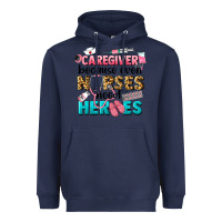Navy caregiver because nurses need heroes Heavyweight Hoodie - LillyAllenDesigns