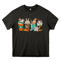 Asphalt rabbit coffee cups Heavy Core Tee - texasbilliewilder