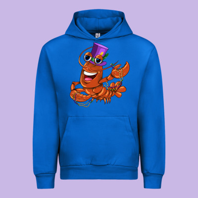 Mardi Gras Crawfish Urban Hoodie Designed By Cowgirlartshop