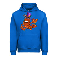 Cobalt mardi gras crawfish Urban Hoodie - CowGirlArtShop