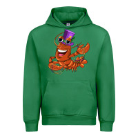 Emerald mardi gras crawfish Urban Hoodie - CowGirlArtShop
