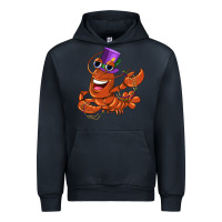 Navy mardi gras crawfish Urban Hoodie - CowGirlArtShop