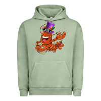 Pigment Oil Green mardi gras crawfish Urban Hoodie - CowGirlArtShop