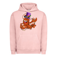 Pigment Salmon mardi gras crawfish Urban Hoodie - CowGirlArtShop