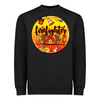 Black firefighter coasters Heavyweight Sweatshirt - AdoDesignShop
