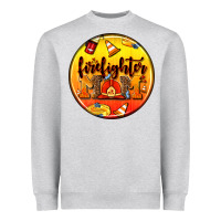 Heather Grey firefighter coasters Heavyweight Sweatshirt - AdoDesignShop