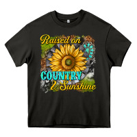 Asphalt raised on country and sunshine Heavy Core Tee - texasbilliewilder