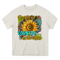 Cream raised on country and sunshine Heavy Core Tee - texasbilliewilder