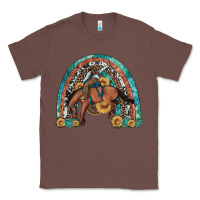 Chestnut bucking bronco rodeo rainbow Classic Tee - Artiststas