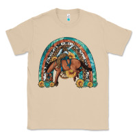 Mushroom bucking bronco rodeo rainbow Classic Tee - Artiststas