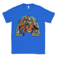 True Royal bucking bronco rodeo rainbow Classic Tee - Artiststas