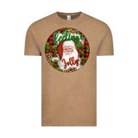 Vintage Coffee Christmas feeling jolly santa Vintage Tee - Artiststas
