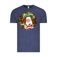 Vintage Denim Christmas feeling jolly santa Vintage Tee - Artiststas