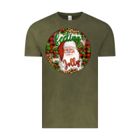 Vintage Olive Christmas feeling jolly santa Vintage Tee - Artiststas