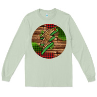 Matcha leopard lightning bolt Christmas Long Sleeve Tee - Jasminsmagicworld