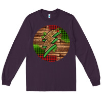 Plum leopard lightning bolt Christmas Long Sleeve Tee - Jasminsmagicworld