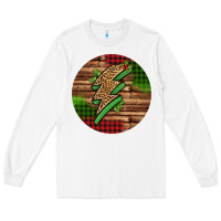 White leopard lightning bolt Christmas Long Sleeve Tee - Jasminsmagicworld