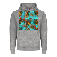 Cloud Rock rooster and sunflowers seamless pattern Vintage Hoodie - HRA Design Shop