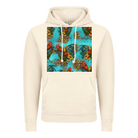 Vintage Artic rooster and sunflowers seamless pattern Vintage Hoodie - HRA Design Shop