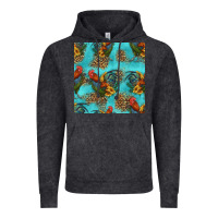 Vintage Black rooster and sunflowers seamless pattern Vintage Hoodie - HRA Design Shop