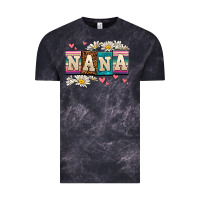 Cloud Black daisy nana Vintage Tee - AdoDesignShop