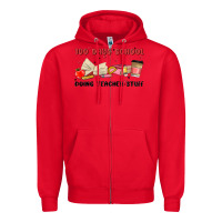 Red 100 days school Zipper Hoodie - MaliasSmallBusiness