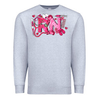 Heather Grey rn breast cancer registered nurse Premium Sweatshirt - LillyAllenDesigns
